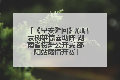 《早安隆回》原唱袁树雄惊喜助阵 湖南省街舞公开赛·邵阳站燃情开赛