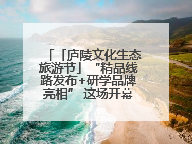 「庐陵文化生态旅游节」“精品线路发布+研学品牌亮相” 这场开幕式亮点纷呈！