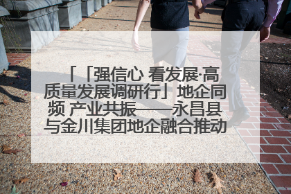 「强信心 看发展·高质量发展调研行」地企同频 产业共振——永昌县与金川集团地企融合推动重大项目建设