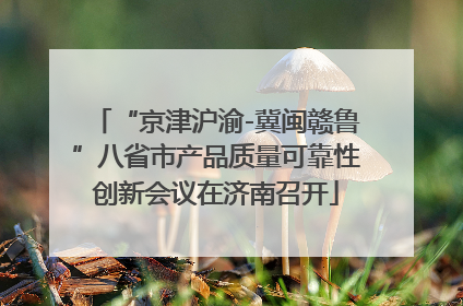 “京津沪渝-冀闽赣鲁”八省市产品质量可靠性创新会议在济南召开