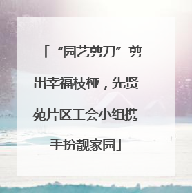 “园艺剪刀”剪出幸福枝桠，先贤苑片区工会小组携手扮靓家园
