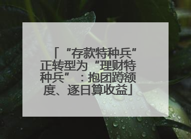 “存款特种兵”正转型为“理财特种兵”：抱团蹲额度、逐日算收益