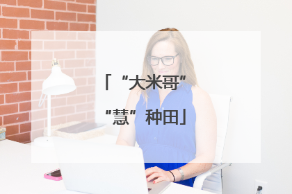 “大米哥”“慧”种田