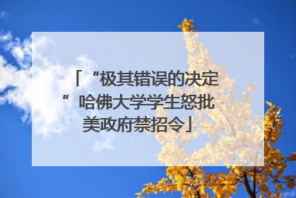 “极其错误的决定”哈佛大学学生怒批美政府禁招令