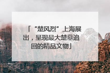“楚风烈”上海展出，呈现最大楚墓追回的精品文物