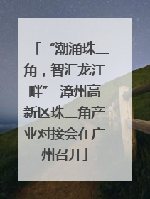 “潮涌珠三角，智汇龙江畔” 漳州高新区珠三角产业对接会在广州召开