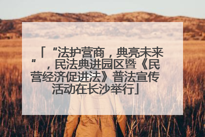 “法护营商，典亮未来”，民法典进园区暨《民营经济促进法》普法宣传活动在长沙举行