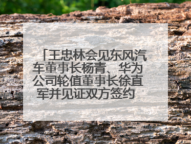 王忠林会见东风汽车董事长杨青、华为公司轮值董事长徐直军并见证双方签约 推动优势互补 实现共赢发展