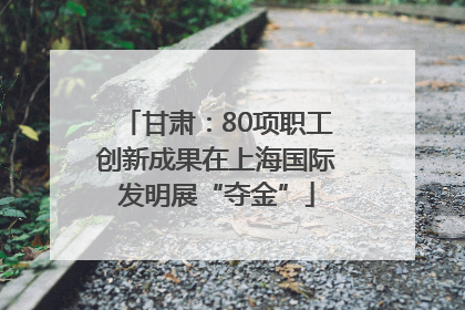 甘肃：80项职工创新成果在上海国际发明展“夺金”