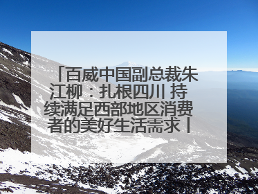百威中国副总裁朱江柳：扎根四川 持续满足西部地区消费者的美好生活需求丨西望四川