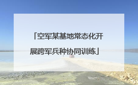 空军某基地常态化开展跨军兵种协同训练