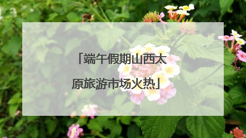 端午假期山西太原旅游市场火热