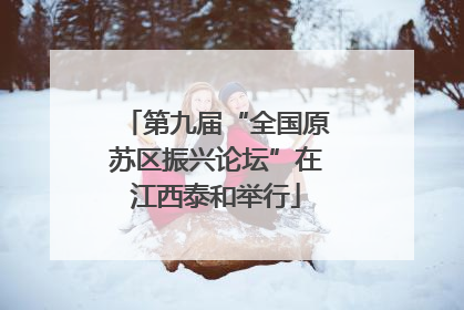 第九届“全国原苏区振兴论坛”在江西泰和举行