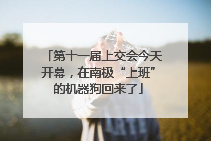 第十一届上交会今天开幕，在南极“上班”的机器狗回来了