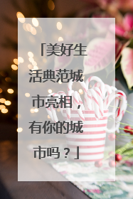 美好生活典范城市亮相，有你的城市吗？