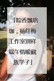 粽香飘珞珈，杨红梅工作室别样端午情暖藏族学子
