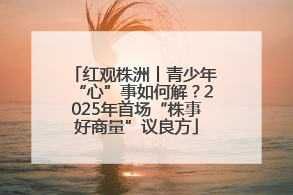 红观株洲丨青少年“心”事如何解？2025年首场“株事好商量”议良方