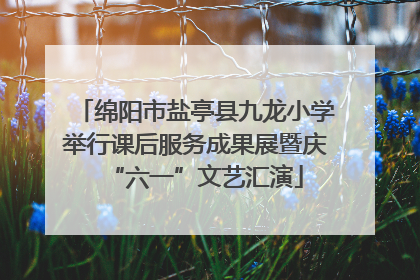 绵阳市盐亭县九龙小学举行课后服务成果展暨庆“六一”文艺汇演