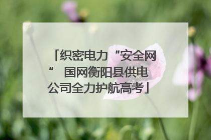 织密电力“安全网” 国网衡阳县供电公司全力护航高考
