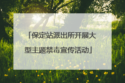 保定站派出所开展大型主题禁毒宣传活动