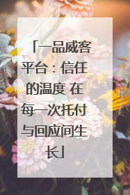 一品威客平台：信任的温度 在每一次托付与回应间生长