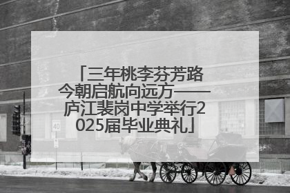 三年桃李芬芳路 今朝启航向远方——庐江裴岗中学举行2025届毕业典礼