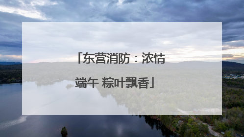 东营消防：浓情端午 粽叶飘香