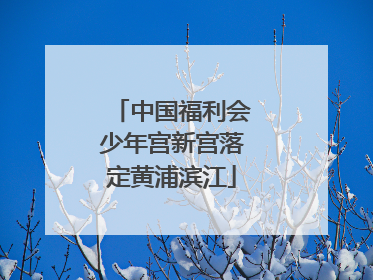 中国福利会少年宫新宫落定黄浦滨江