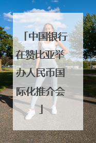 中国银行在赞比亚举办人民币国际化推介会