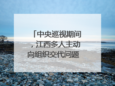 中央巡视期间，江西多人主动向组织交代问题｜打虎拍蝇
