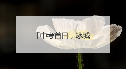 中考首日，冰城交警开辟考生通行“绿色通道”