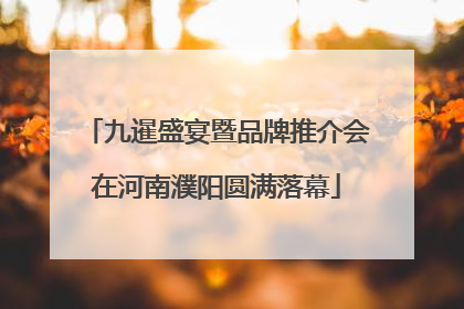 九暹盛宴暨品牌推介会在河南濮阳圆满落幕