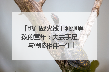 也门战火线上独腿男孩的童年：失去手足、与假肢相伴一生