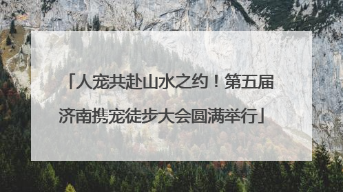 人宠共赴山水之约！第五届济南携宠徒步大会圆满举行