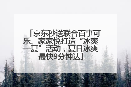 京东秒送联合百事可乐、家家悦打造“冰爽一夏”活动，夏日冰爽最快9分钟达