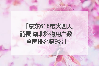京东618带火四大消费 湖北购物用户数全国排名第9名