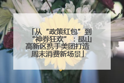 从“政策红包”到“神券狂欢”：昆山高新区携手美团打造周末消费新场景