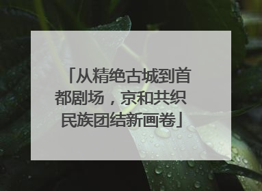 从精绝古城到首都剧场，京和共织民族团结新画卷