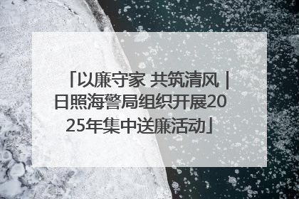 以廉守家 共筑清风｜日照海警局组织开展2025年集中送廉活动