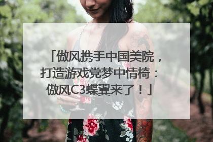 傲风携手中国美院，打造游戏党梦中情椅：傲风C3蝶翼来了！