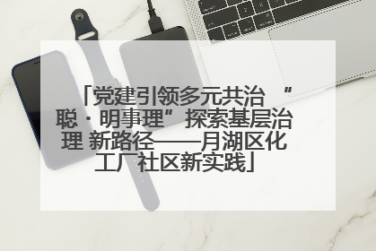 党建引领多元共治 “聪・明事理”探索基层治理 新路径——月湖区化工厂社区新实践