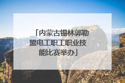 内蒙古锡林郭勒盟电工职工职业技能比赛举办