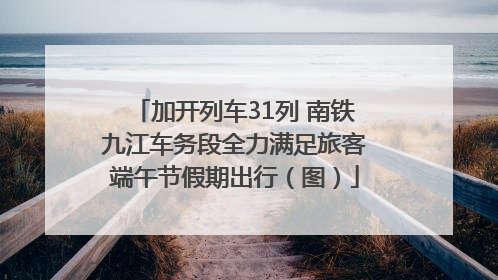 加开列车31列 南铁九江车务段全力满足旅客端午节假期出行（图）