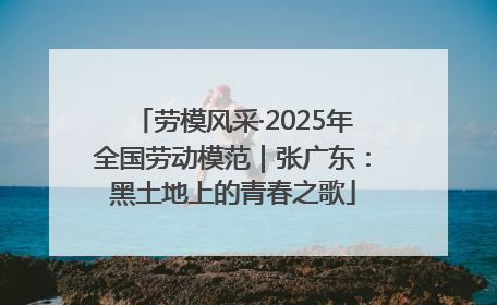 劳模风采·2025年全国劳动模范｜张广东：黑土地上的青春之歌