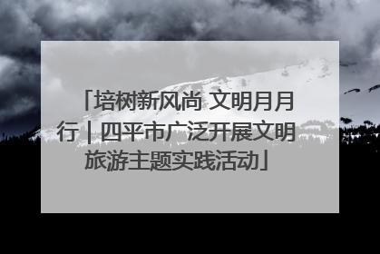 培树新风尚 文明月月行｜四平市广泛开展文明旅游主题实践活动