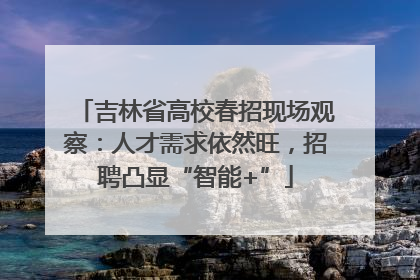 吉林省高校春招现场观察：人才需求依然旺，招聘凸显“智能+”