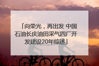 向荣光，再出发 中国石油长庆油田采气四厂开发建设20年综述