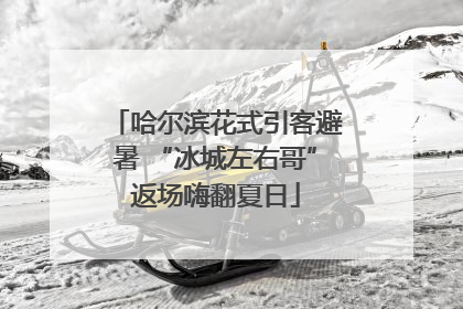 哈尔滨花式引客避暑 “冰城左右哥”返场嗨翻夏日