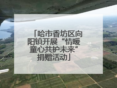 哈市香坊区向阳镇开展“情暖童心共护未来”捐赠活动