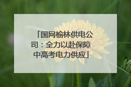 国网榆林供电公司：全力以赴保障中高考电力供应